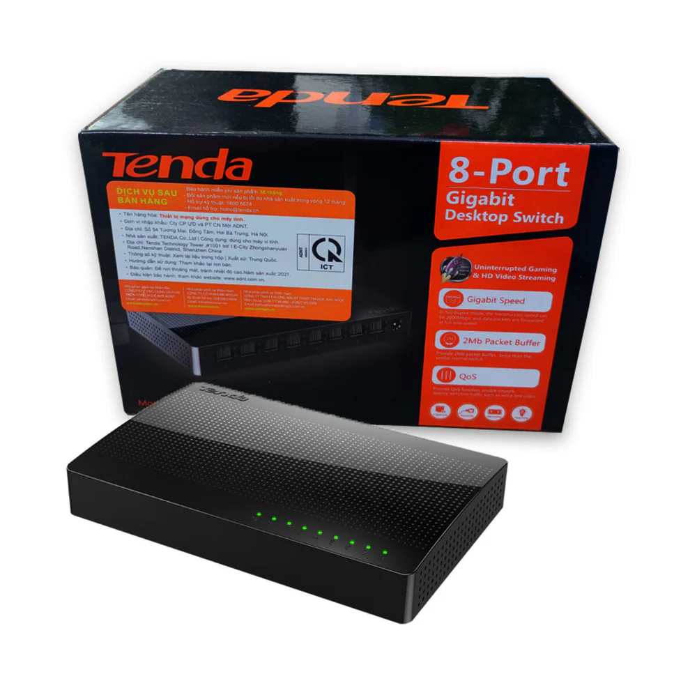 Tenda 8 Port Gigabit Ethernet Switch Sg108
